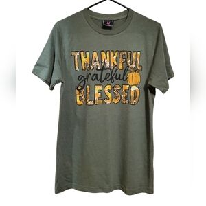 NWOT Thankful Grateful Blessed t-shirt